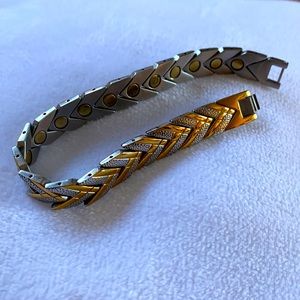 Stainless Steel muli-tone Magnetic Ultra Strength Magnetic Therapeutic Bracelet